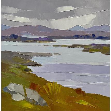 Painting Lacustre by Clavel Pier-Marion | Painting Impressionism Oil Landscapes, Pop icons