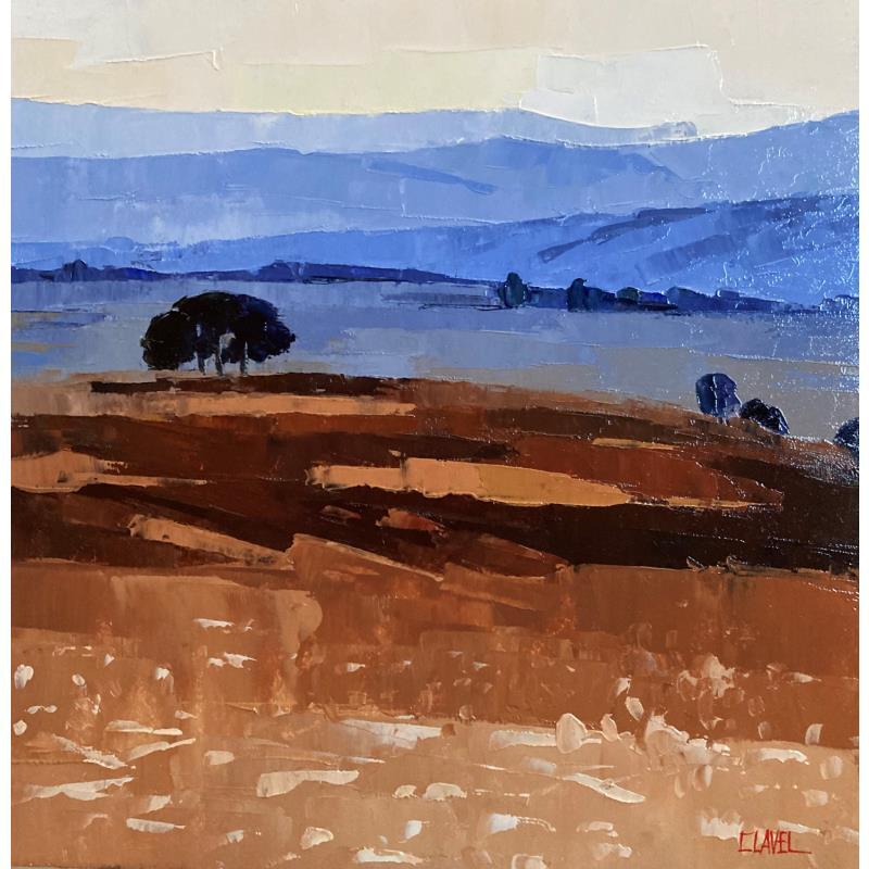 Painting Lumière d’un soir  by Clavel Pier-Marion | Painting Impressionism Landscapes Oil
