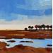 Painting Soir sur les étangs by Clavel Pier-Marion | Painting Impressionism Landscapes Oil