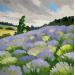 Painting Les lavandes  by Clavel Pier-Marion | Painting Impressionism Landscapes Oil