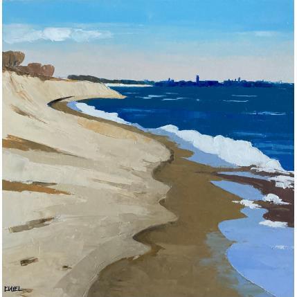 Painting Matin sur la plage by Clavel Pier-Marion | Painting Impressionism Oil Landscapes