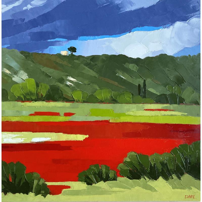 Painting Vers Villecroze  by Clavel Pier-Marion | Painting Impressionism Oil Landscapes