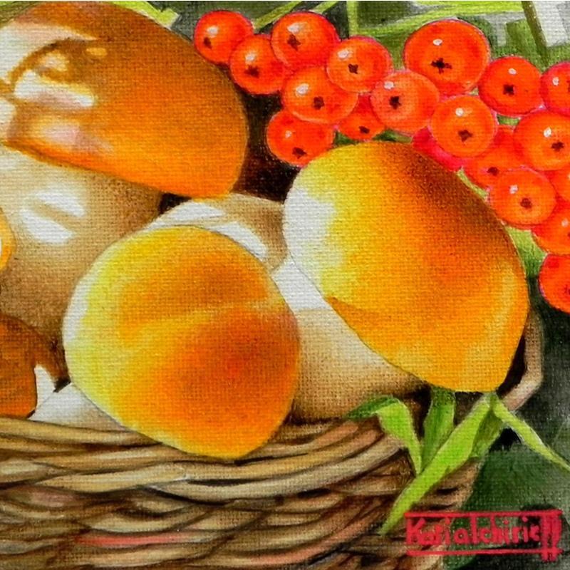 Peinture Cueuillette ensoleillée  par Tchirieff Katia | Tableau Réalisme Nature Acrylique