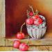 Peinture Des cerises?... Petits gateaux! par Tchirieff Katia | Tableau Réalisme Natures mortes Acrylique