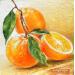 Painting Belles oranges! by Tchirieff Katia | Painting Realism Still-life Acrylic