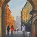 Painting Madrid 3 by Min Jan | Painting Figurative Watercolor Urban