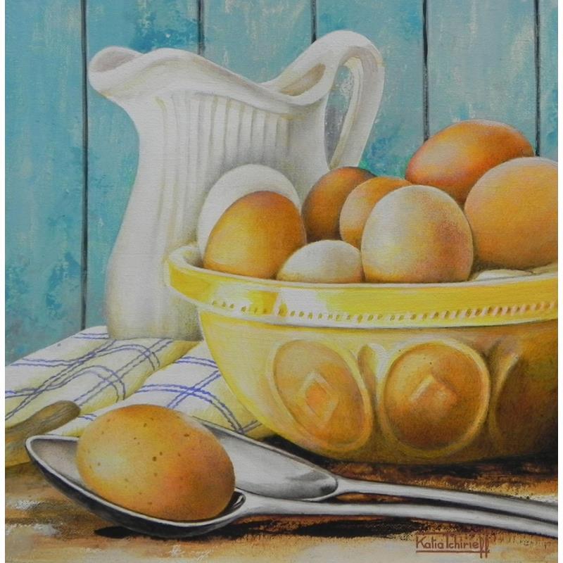 Painting Dans ma cuisine... by Tchirieff Katia | Painting Realism Still-life Acrylic