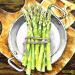 Painting Les asperges font le printemps! by Tchirieff Katia | Painting Realism Still-life Acrylic