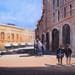 Painting Fabriano, Italy by Min Jan | Painting Figurative Urban Watercolor