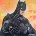 Gemälde Batman von Kedarone | Gemälde Pop-Art Pop-Ikonen Graffiti Posca