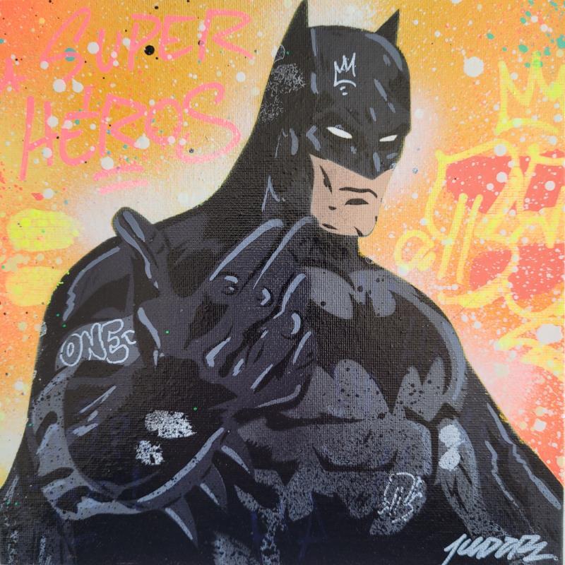 Gemälde Batman von Kedarone | Gemälde Pop art Graffiti, Posca Pop-Ikonen