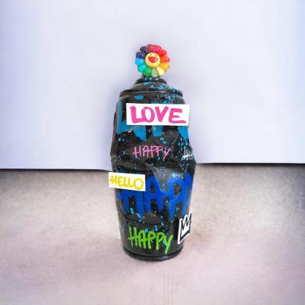Sculpture bombe happy  by Salvan Pauline  | Sculpture Pop art Metal, Recycled objects Pop icons
