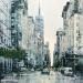 Painting Fifth Avenue by Faveau Adrien | Painting Figurative Urban Oil