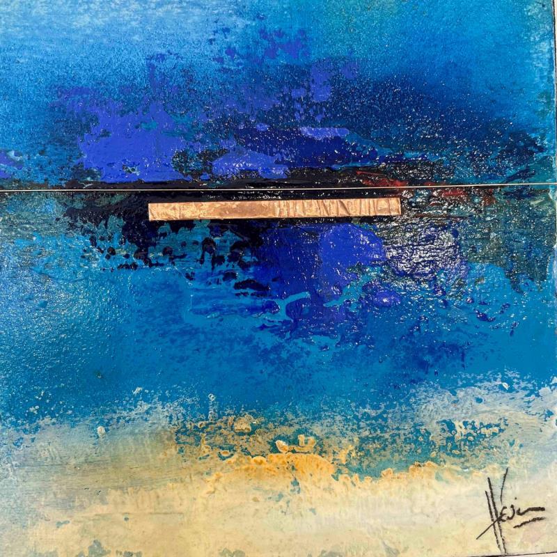 Painting Abstraction # 1237 by Hévin Christian | Painting Abstract Wood Minimalist