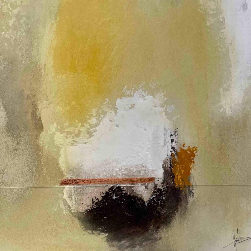 Peinture Abstraction # 1222 par Hévin Christian | Tableau Abstrait Minimaliste Bois