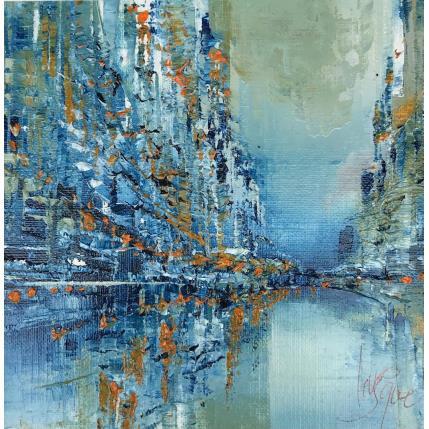Painting Les promeneurs by Levesque Emmanuelle | Painting Abstract Oil Urban