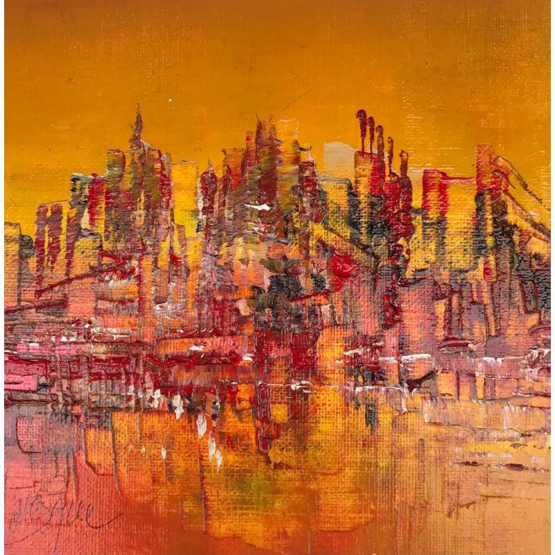 Painting Demain, soleil ! by Levesque Emmanuelle | Painting Abstract Urban Oil