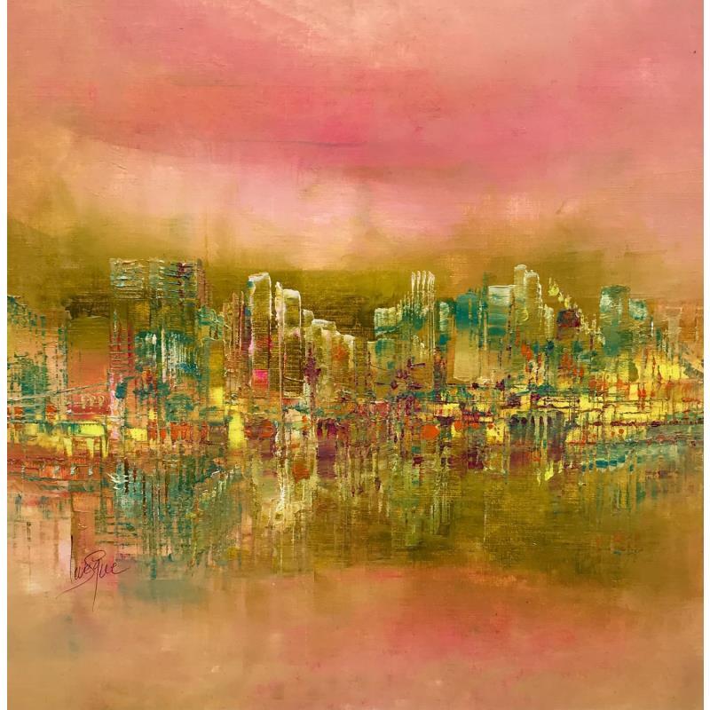 Painting Exotic by Levesque Emmanuelle | Painting Abstract Urban Oil