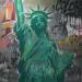 Peinture American dream par Kedarone | Tableau Pop-art Icones Pop Graffiti Posca