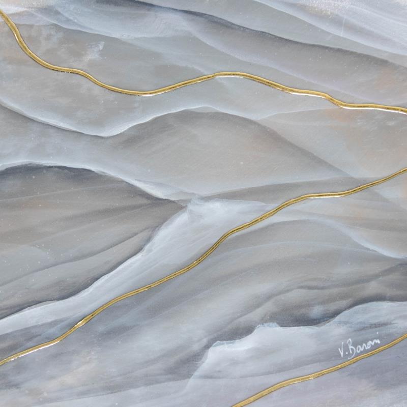 Gemälde Dune minérale von Baroni Victor | Gemälde Abstrakt Minimalistisch Acryl