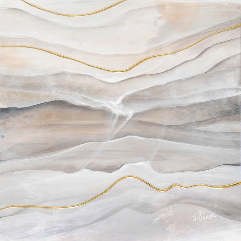 Painting Dune minérale II by Baroni Victor | Painting Abstract Minimalist Acrylic