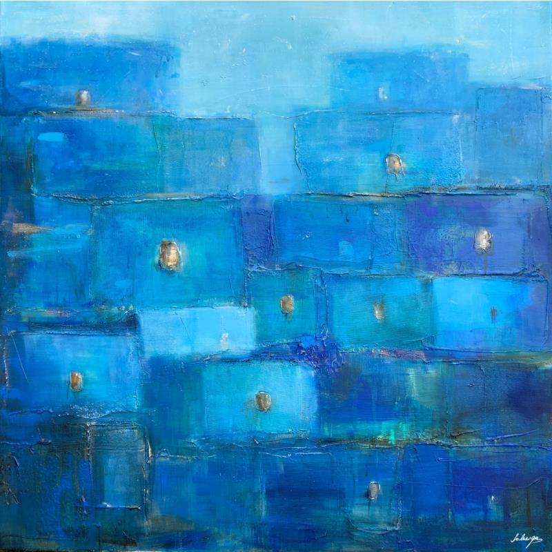 Painting blue marocco by Solveiga | Painting Abstract Acrylic