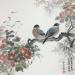 Peinture saison de l'amour  par Amblard Rui | Tableau Figuratif Paysages Nature Animaux Aquarelle