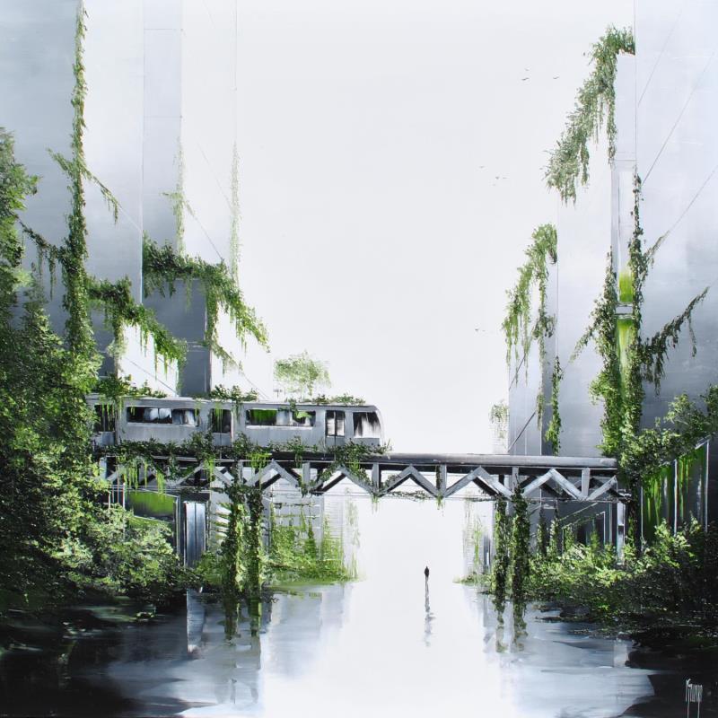 Painting repos végétal by Galloro Maurizio | Painting Figurative Oil Urban