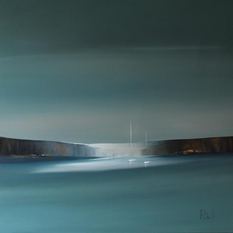 Painting Douceur marine 47 by Roussel Marie-Ange et Fanny | Painting Figurative Oil Marine