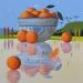 Painting Reflets aux oranges by Lionnet Pascal | Painting Surrealism Landscapes Life style Still-life Acrylic