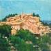 Gemälde Village perché en Provence  von Dontu Grigore | Gemälde Figurativ Urban Öl