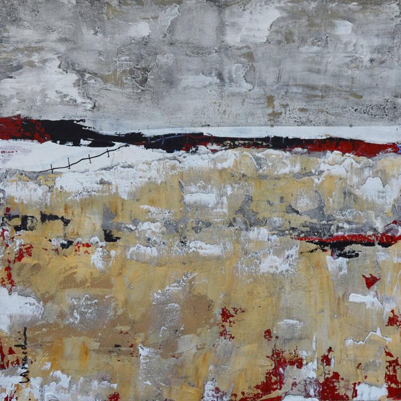 Painting V369 by Moracchini Laurence | Painting Abstract Acrylic Minimalist