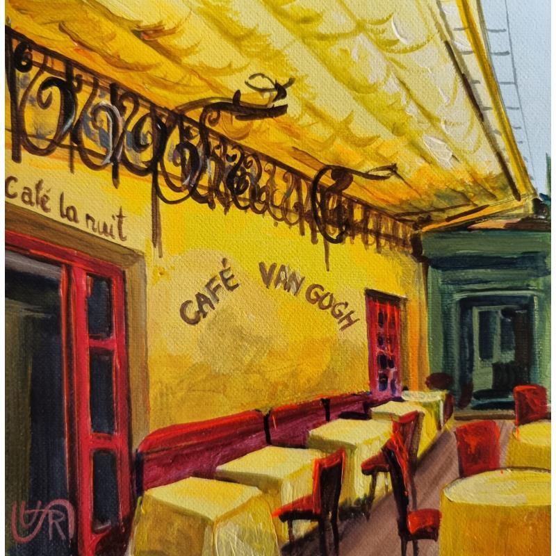 Painting Cafe van gogh by Rasa | Painting Figurative Architecture Acrylic