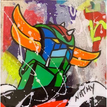 Painting GOLDORAK  by Nathy | Painting Pop art Acrylic, Mixed Pop icons