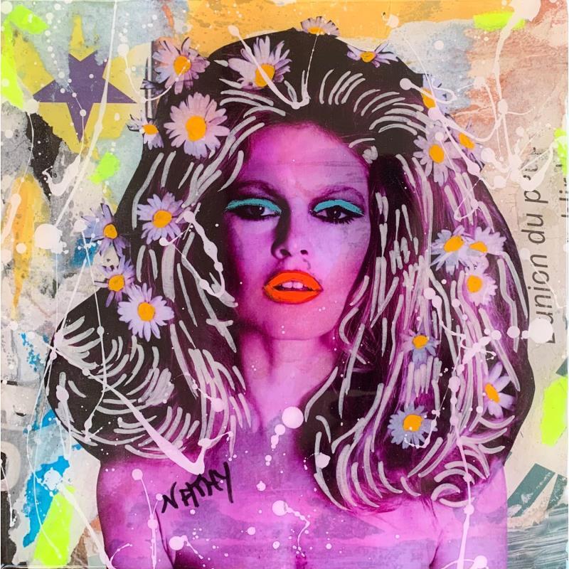 Painting BB FLOWERS by Nathy | Painting Pop art Acrylic Pop icons