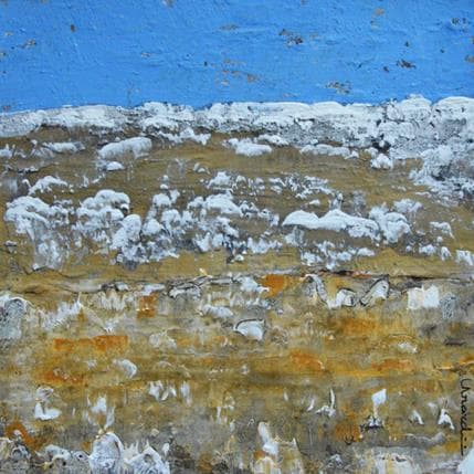 Painting D367 by Moracchini Laurence | Painting Abstract Mixed Minimalist