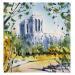 Painting Notre-Dame de Paris by Bailly Kévin  | Painting Figurative Urban Watercolor
