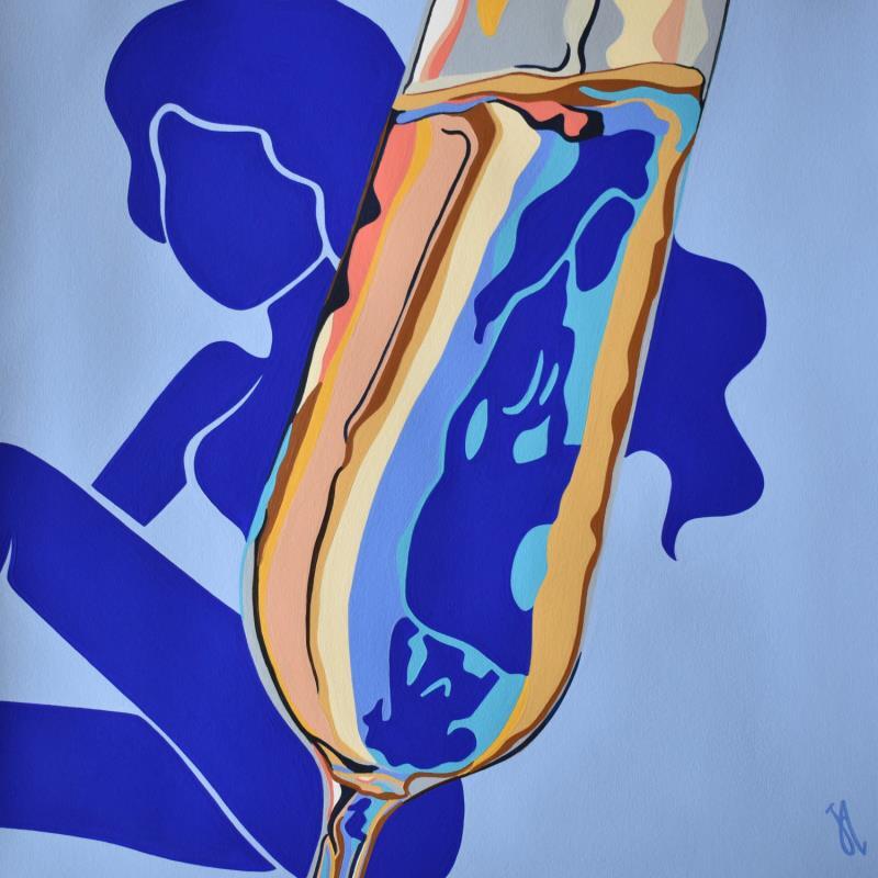 Painting Champagne ? by Julie-Anne | Painting Figurative Acrylic