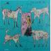Painting Rhizome 38 by Colin Sylvie | Painting Raw art Animals Acrylic Gluing Pastel