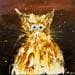 Peinture Garfieldus par Moogly | Tableau Art Singulier Mixte animaux