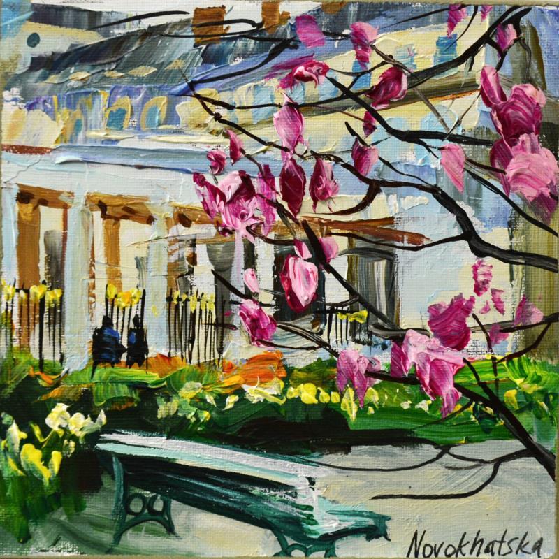 Painting Jardin du Palais Royal  by Novokhatska Olga | Painting Figurative Oil Pop icons, Urban