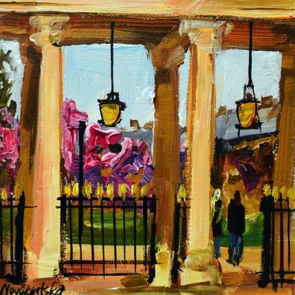 Painting Jardin du Palais Royal II by Novokhatska Olga | Painting Figurative Oil Pop icons, Urban