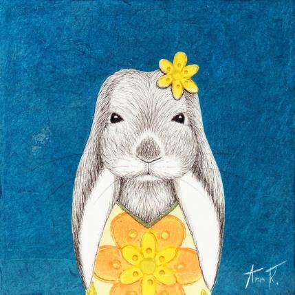 Painting Louise by Ann R | Painting Naive art Ink, Paper Animals