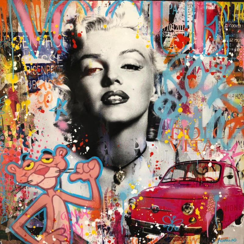 Painting MARILYN by Novarino Fabien | Painting Pop-art Pop icons