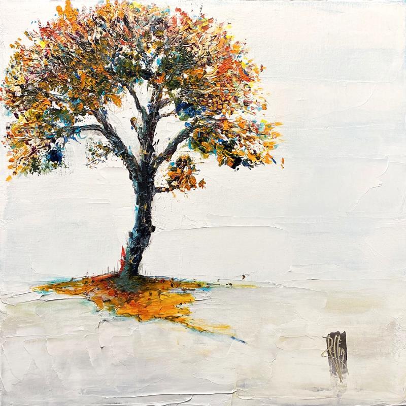 Painting Mon arbre by Raffin Christian | Painting Figurative Nature Oil Acrylic