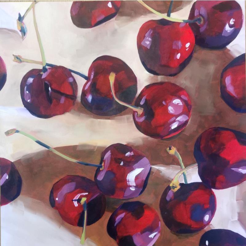 Gemälde cherry pile von Ulrich Julia | Gemälde Öl