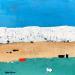Gemälde M549 von Moracchini Laurence | Gemälde Abstrakt Landschaften Marine Acryl Marmorpulver