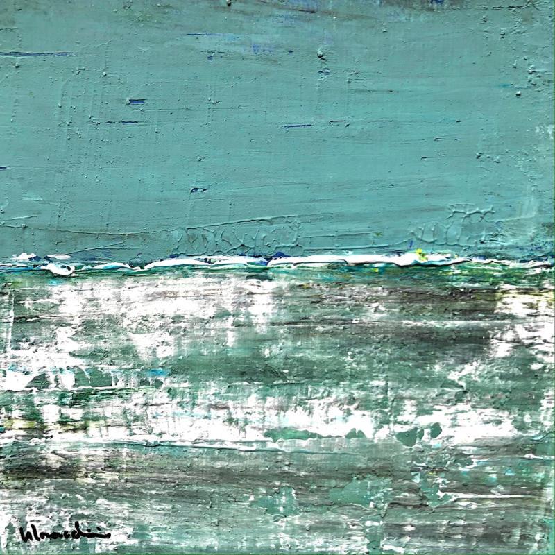 Painting M554 by Moracchini Laurence | Painting Abstract Marine Acrylic