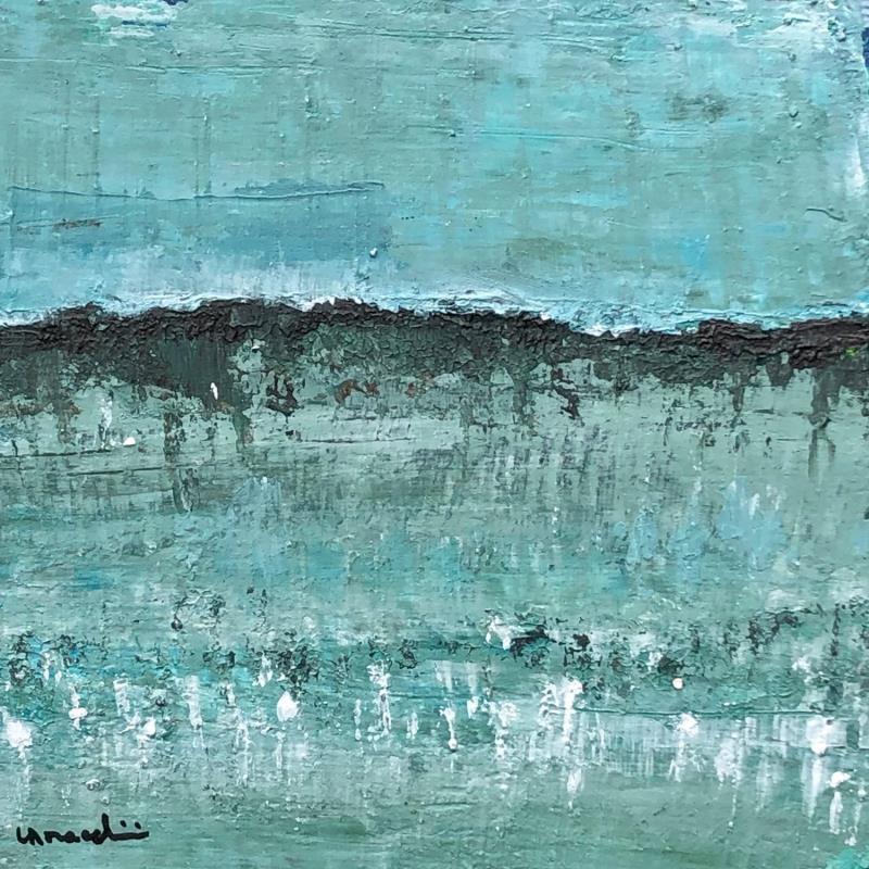 Painting M555 by Moracchini Laurence | Painting Abstract Marine Acrylic
