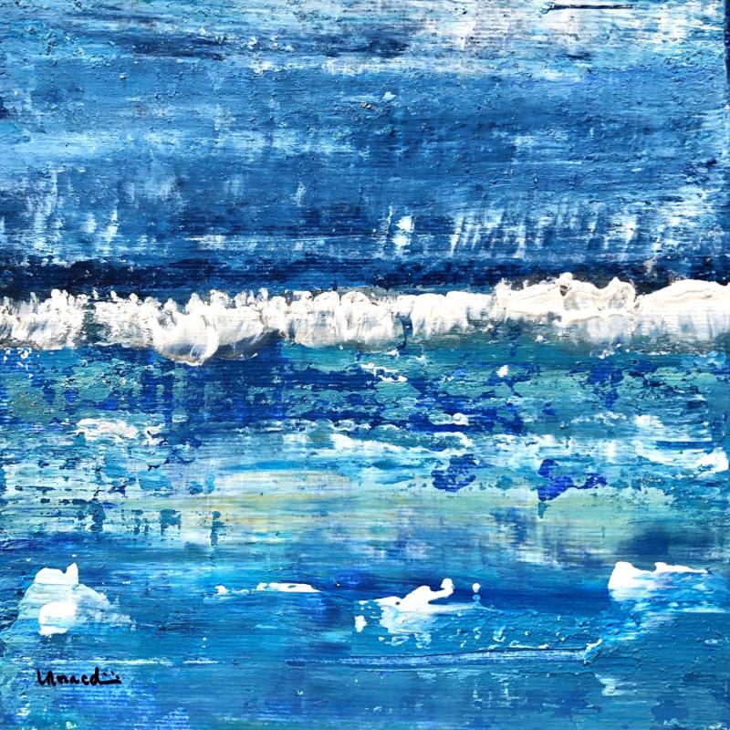 Painting D423 by Moracchini Laurence | Painting Abstract Marine Acrylic